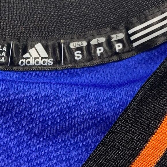Adidas NBA Basketball Jersey Sleeveless V Neck Blue Orange Sz S - Picture 9 of 13